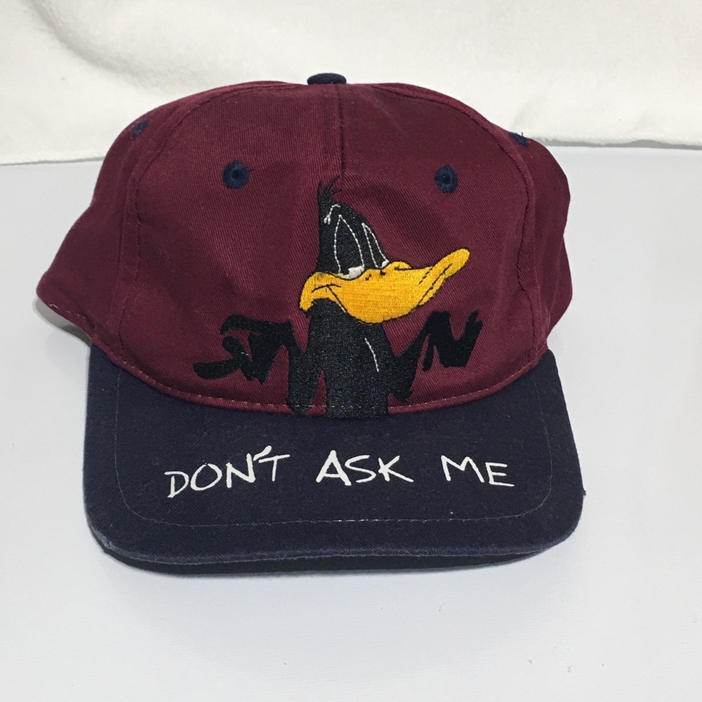 Vintage 1994 Looney Tunes Daffy Duck snapback hat
